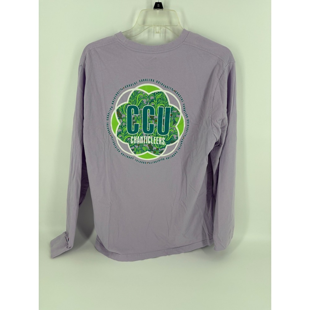 Champion CCU Chanticleers Long Sleeve Purple T-Shirt Women's Size L‎